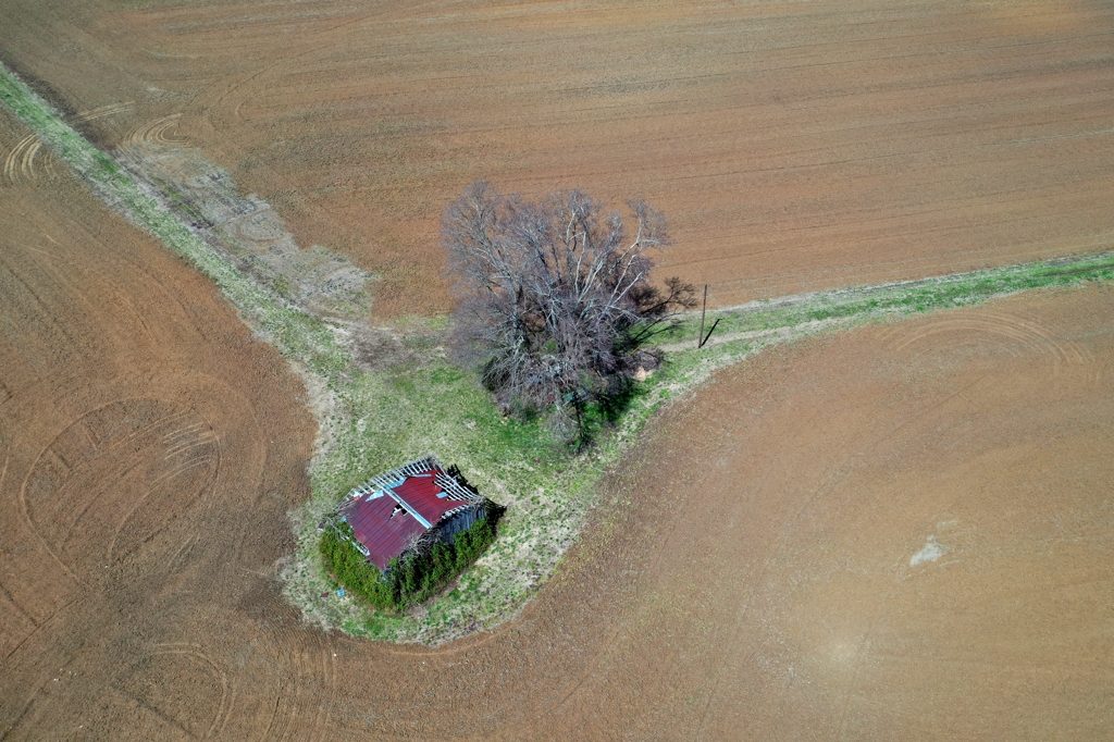アメリカの春の田舎～ドローン空撮