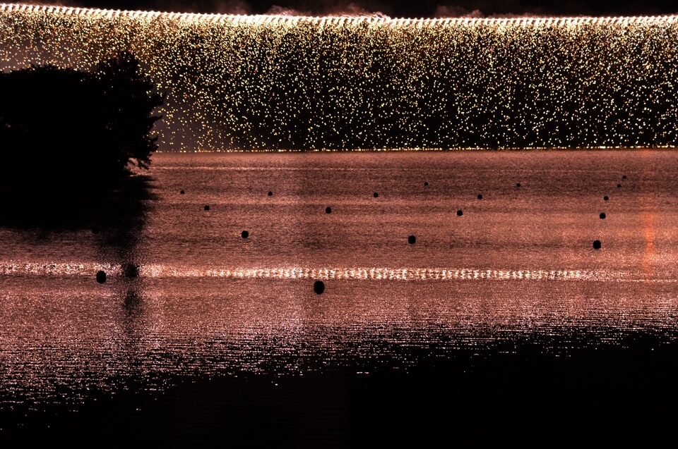三好池の花火写真