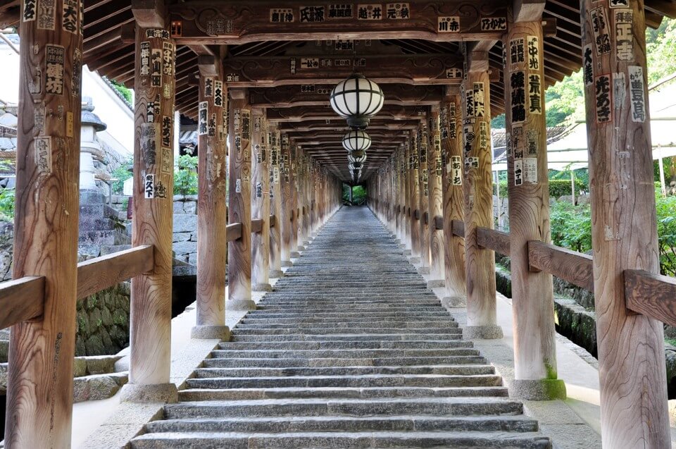 奈良長谷寺の登廊写真撮影