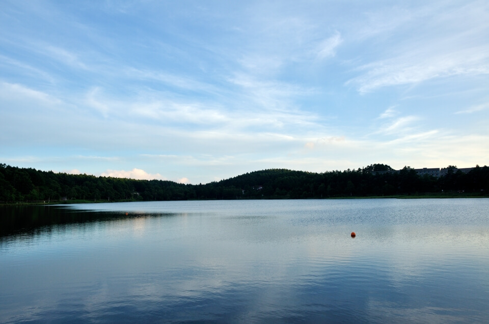 女神湖の写真