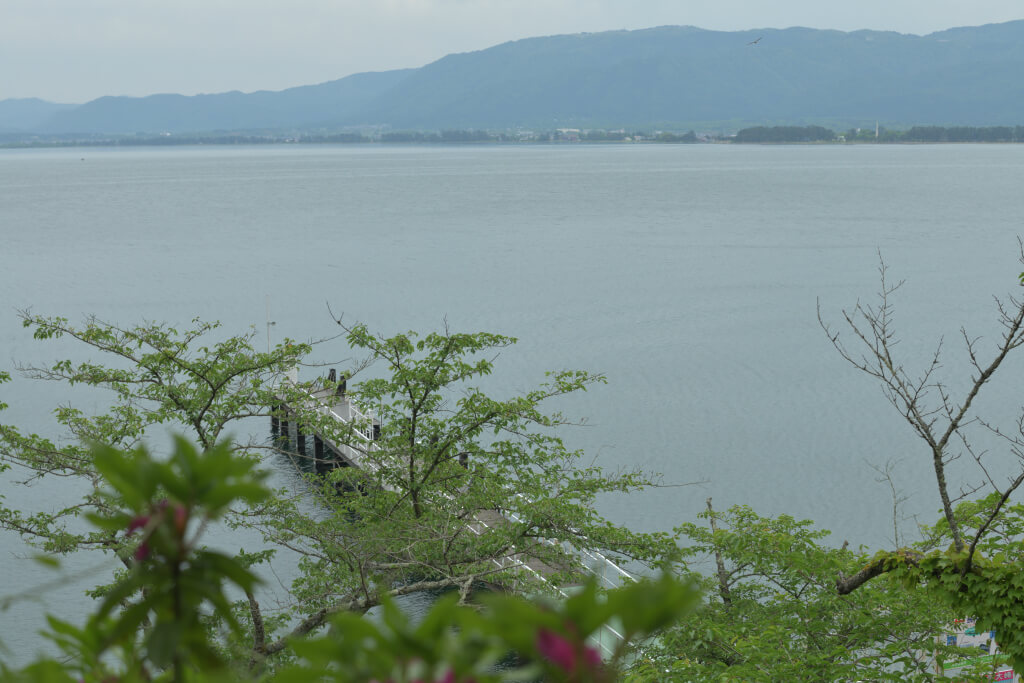 海津大崎からの琵琶湖写真